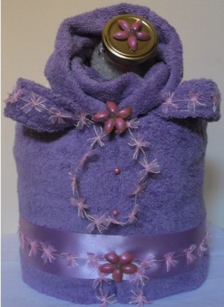 Μπουρνουζάκι με φιογκάκι ... σε λιλά χρωματάκι!