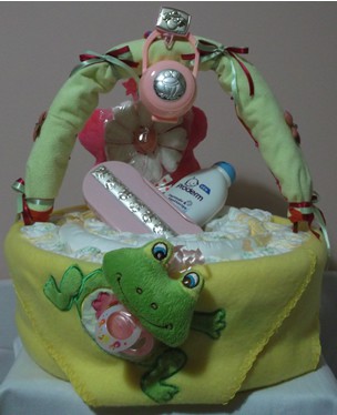 Το καλαθάκι για το νεογέννητο κοριτσάκι!