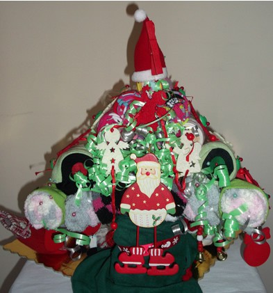 Η πίσω πλευρά με τον Άγιο Βασίλη και τα Αγγελάκια...