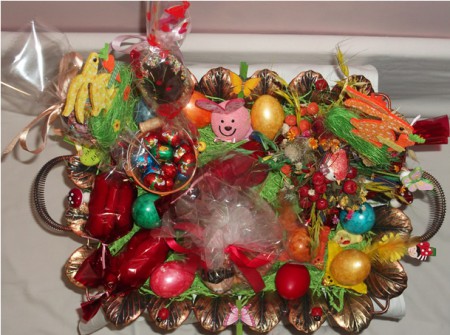 Πασχαλινή Πιατέλα 1 -  πολύχρωμη κάτοψη!